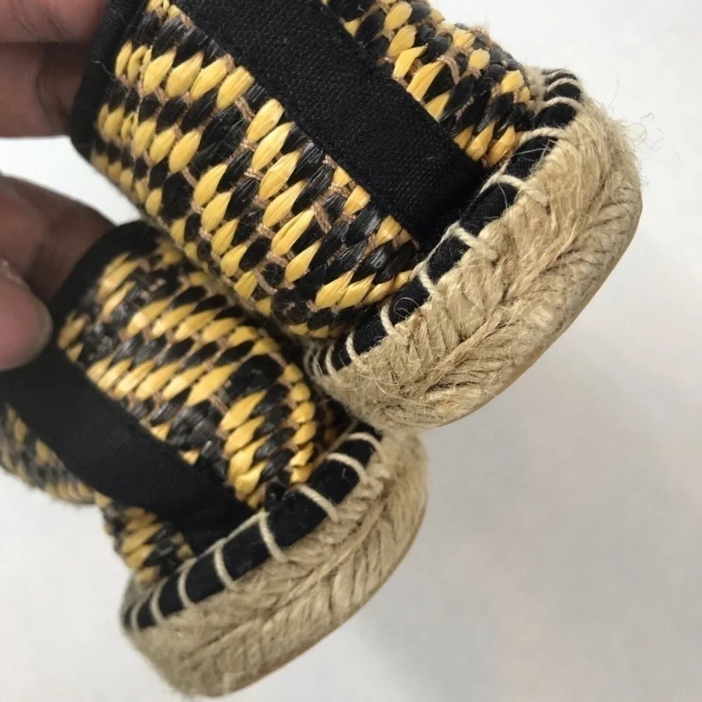 SOLUDOS Woven Raffia Espadrilles